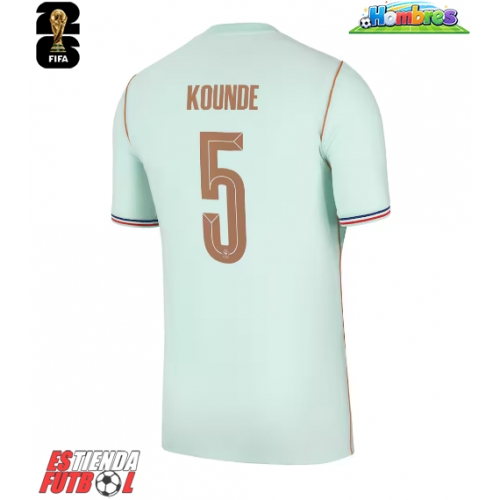 Francia Jules Kounde #5 Segunda Equipación Mundial 2026 Manga Corta